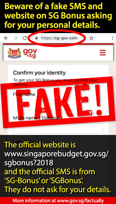 fake sg bonus sms / website